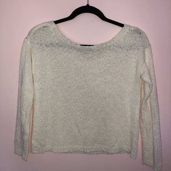 Aritzia Cream White Knit Sweater - Picture 2 of 2